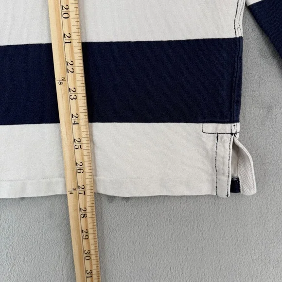 Vintage Polo Ralph Lauren Mens Rugby Shirt Striped Great Britain 1934 Size Large - Picture 12 of 12